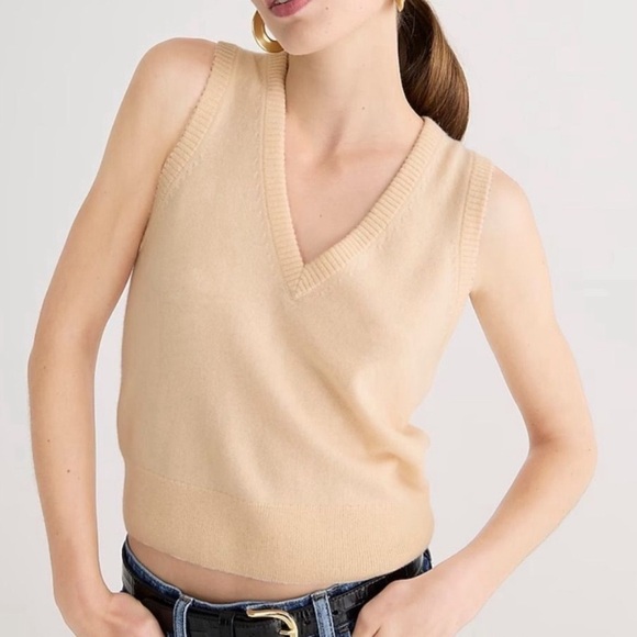 J. Crew Cashmere V-neck Sweater Vest, XS - Picture 8 of 8
